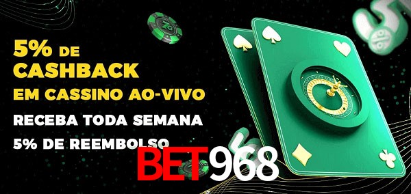 Promoções do cassino ao Vivo bet968